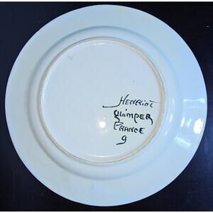 Vintage Henriot Quimper 7" Saucer